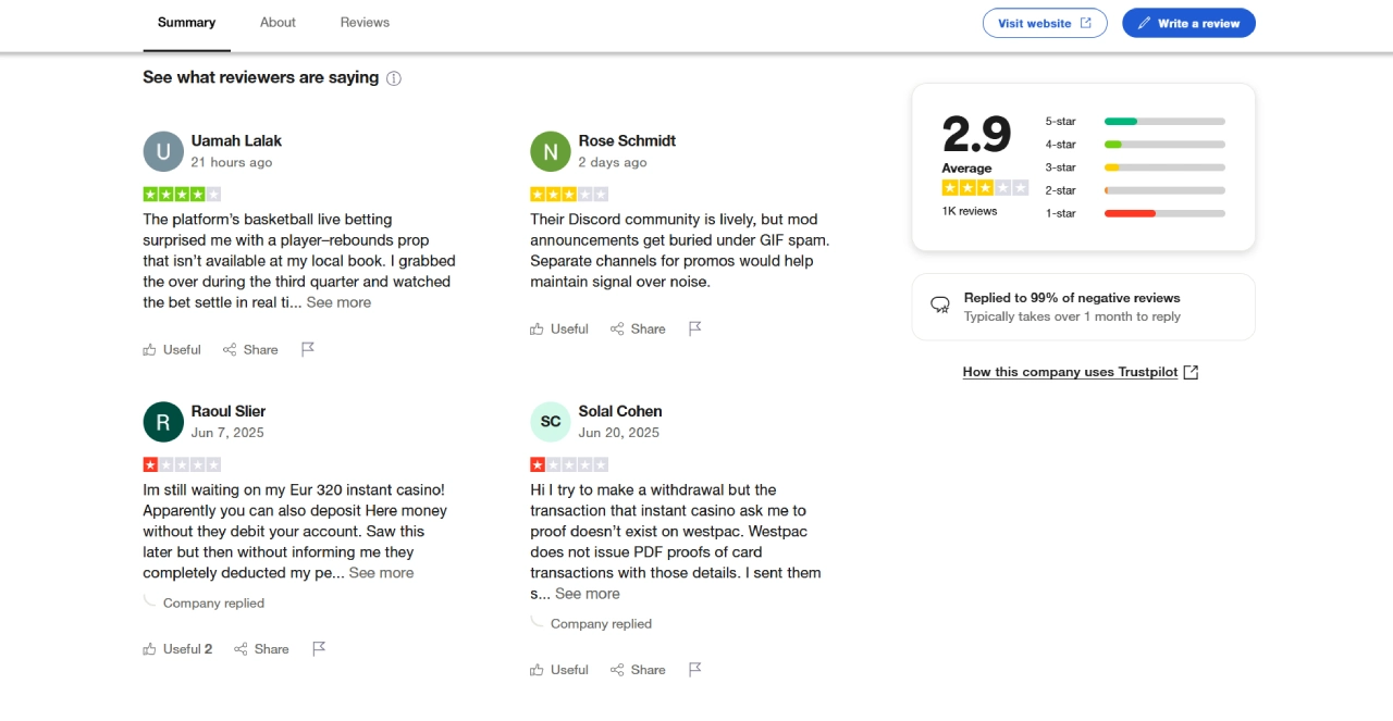 Instant Trustpilot